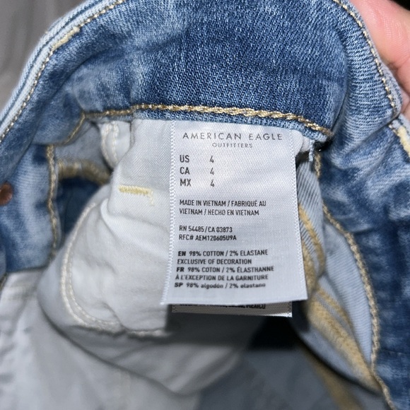 American Eagle super stretch cut- off distressed denim shorts. - Picture 5 of 5